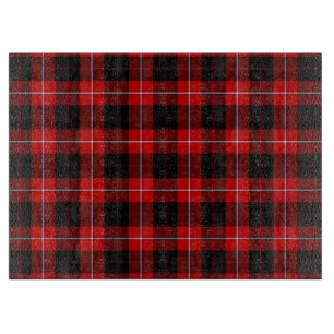 Cunningham Tartan Red Black Kariert Schneidebrett