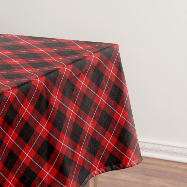 Cunningham Tartan Red Black Kariert Tischdecke (Beispiel)