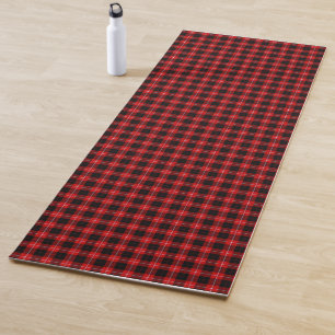 Cunningham Tartan Red Black Kariert Yogamatte