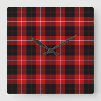 Cunningham Tartan Red Black Plaid
