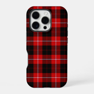 Cunningham Tartan Rot Schwarz Karo iPhone 16 Pro Hülle