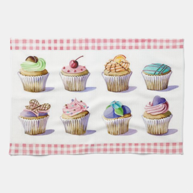 Cup Cake Geschirrtuch (Horizontal)