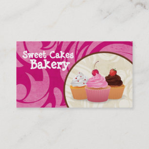 Cup Cakes Bakery Sweet Traitements Carte de visite