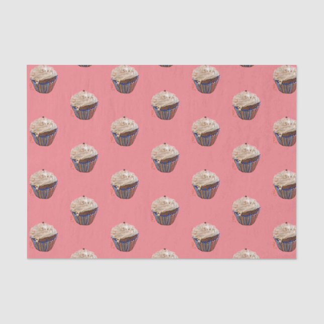 Cup cakesGewebe Papier - 15 gsm (10lb), weiß (Vorderseite)