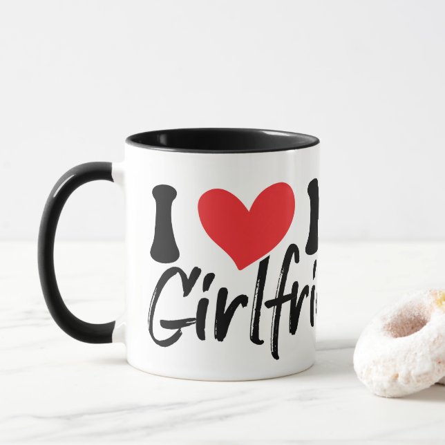 Cup Coffee Mug Valentine's Day Tasse (Mit Donut)