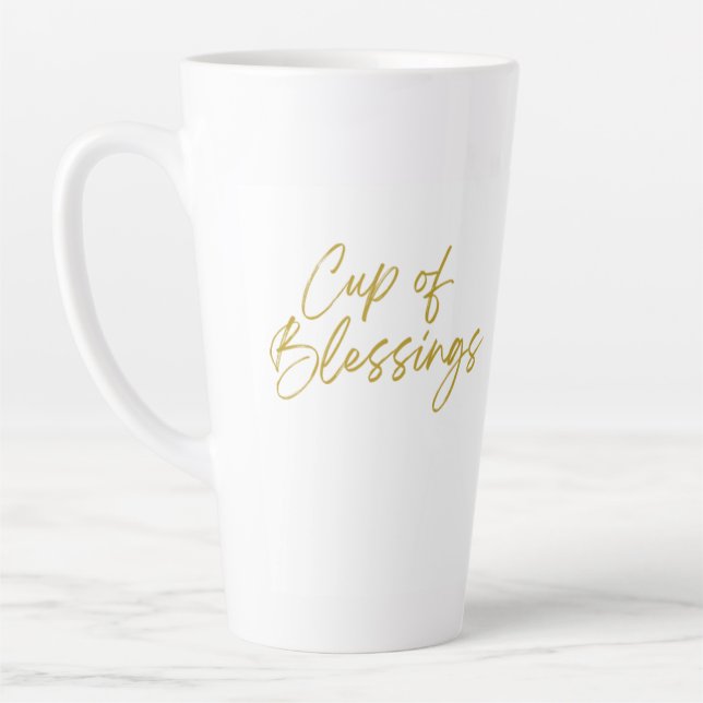 Cup der Segnungen hoch Latte Tasse (Links)