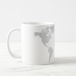 Cup - Kugel, Weltkarte Kaffeetasse