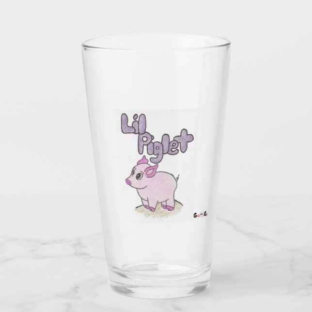 Cup "Lil Piglet" (Bierglas) Glas (Vorderseite)