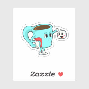 Cup mit Kaffee.PNG Aufkleber