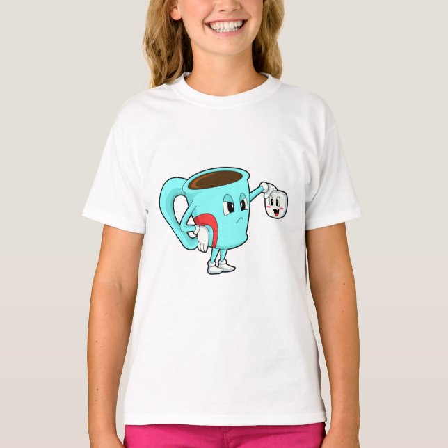 Cup mit Kaffee.PNG T-Shirt (Vorderseite)