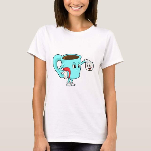 Cup mit Kaffee.PNG T-Shirt (Vorderseite)