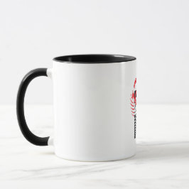 Cup mit rotem Flamingo-Muster Tasse
