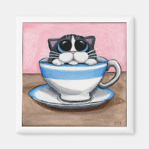 Cup O Kitty Magnet