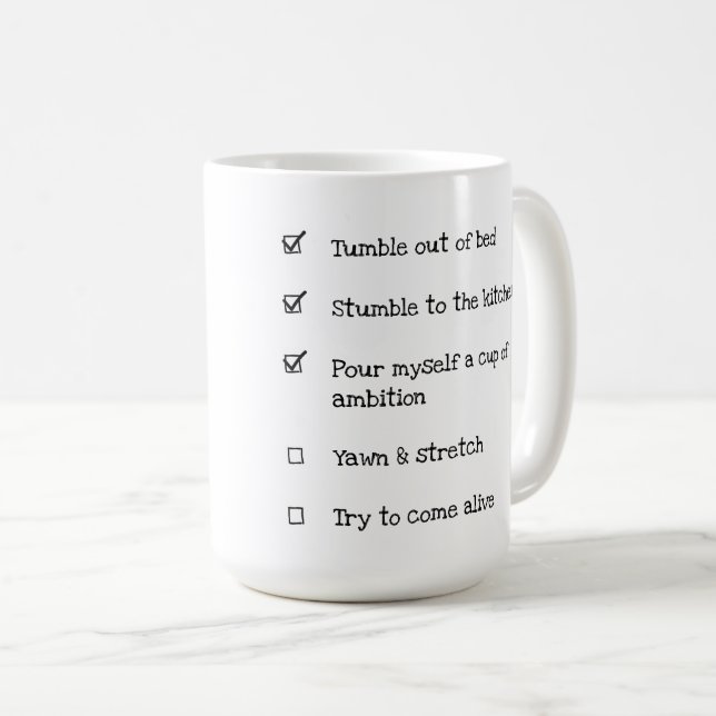 Cup of Ambition Coffee Tasse (Checkbox) (VorderseiteRechts)