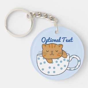 Cup of Cat-feine Kawaii Style Schlüsselanhänger