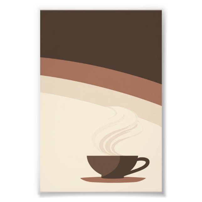 Cup of Coffee in Retro Style Fotodruck (Vorne)
