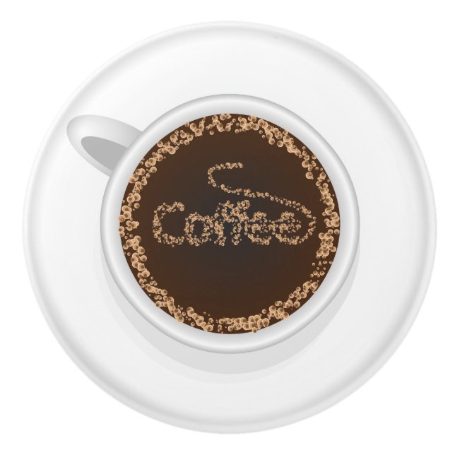 Cup of coffee keramikknauf (Vorderseite)
