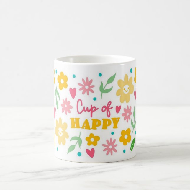 Cup of Happy Floral Coffee Mug (Centre)