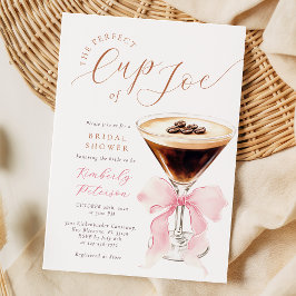 Cup of Joe Coquette Bridal Shower Invitation Einladung