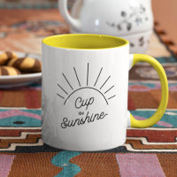 Cup of Sunshine Summer Vibe Moderne Mindfulness Ta