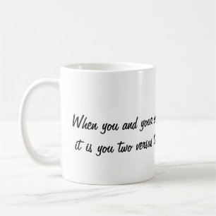 Cup on Wie man mit ehelichen Konflikten umgeht Kaffeetasse