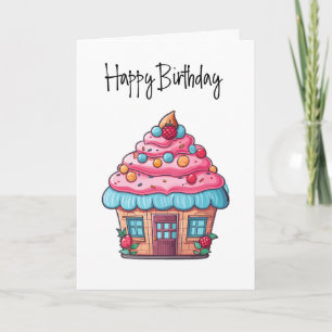 Cupacke House Client Happy Birthday Card Karte