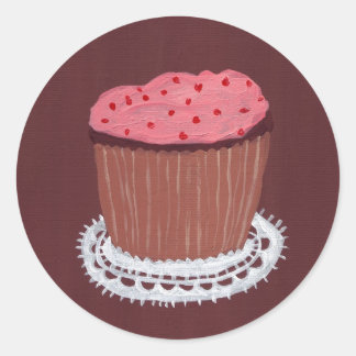 cupcake2_sm runder aufkleber