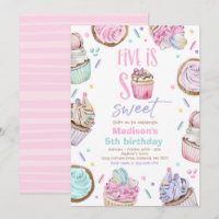 Cupcake 5. Geburtstagsparty Five ist so süß Candy