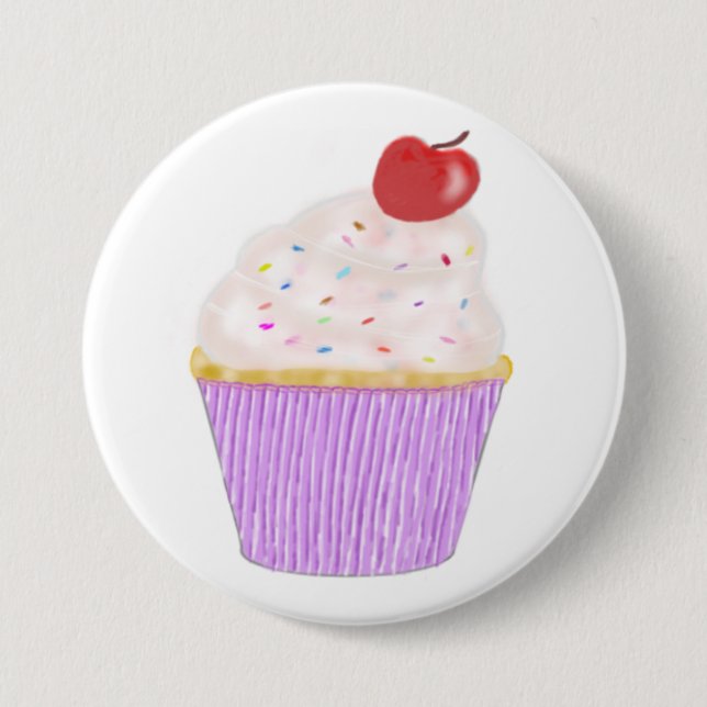 Cupcake-Abzeichen Button (Vorderseite)