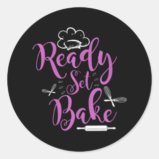 Cupcake Backbäckerei Funny für Konditorei Koch Runder Aufkleber