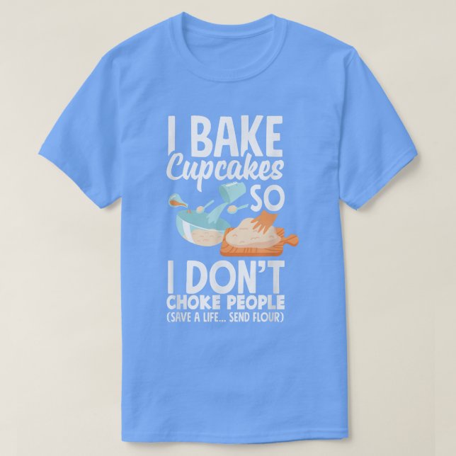 Cupcake Backbake Lover Funny Cupcake 1271 T-Shirt (Design vorne)