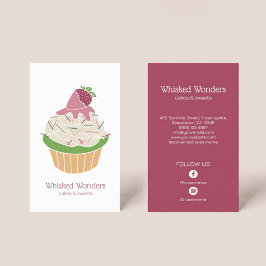 Cupcake-Bäckerei Konditor/Conditorin Visitenkarte