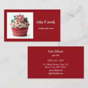 Cupcake Bäckerei Konditorei Koch Catering Visitenkarte