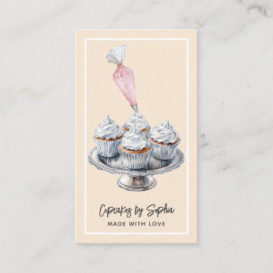 Cupcake Bäckerei Konditorei Koch Catering Visitenkarte