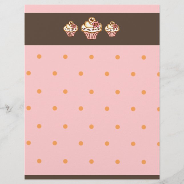 Cupcake Bäckerei Letterhead (Vorderseite)
