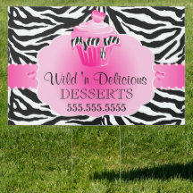 CupCake Bäckerei Zebra Pink