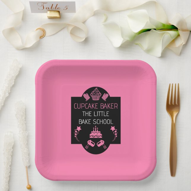 Cupcake Backkurs Pappteller (Hochzeit)