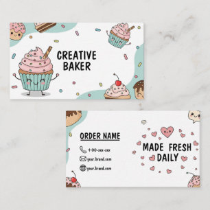 Cupcake Bake Business Card Visitenkarte