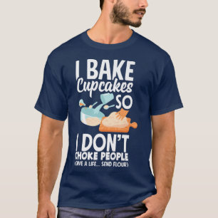 Cupcake Bake Lover Gedeckter Wasserfall T-Shirt
