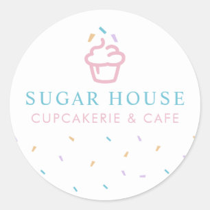 Cupcake Bake Süßigkeiten Rundaufkleber Runder Aufkleber