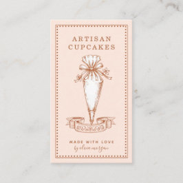 Cupcake Baker Bakery Pastry Chef Visitenkarte