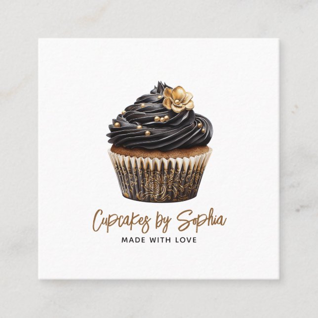 Cupcake Baker Dessert Carte de visite (Devant)