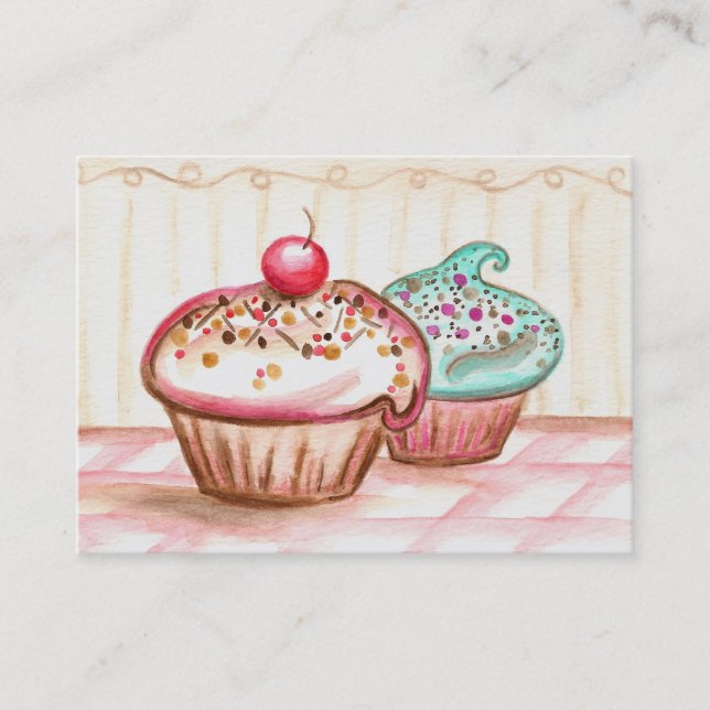 Cupcake Bakery Business Cards Visitenkarte (Vorderseite)