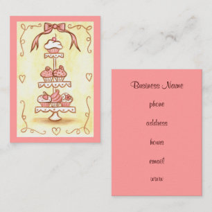 Cupcake Bakery Business Cards Visitenkarte
