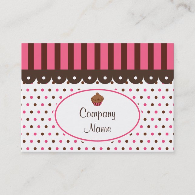Cupcake Bakery Business Cards Visitenkarte (Vorderseite)