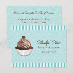 Cupcake Bakery Business Werbeaktion Postkarte