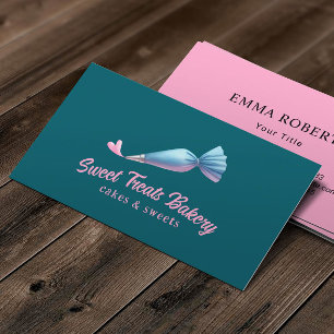 Cupcake Bakery Konditorei Koch Ping Bag & Heft Log Visitenkarte