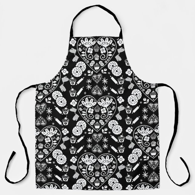 Cupcake Baking Folk Schürze (Vorderseite)
