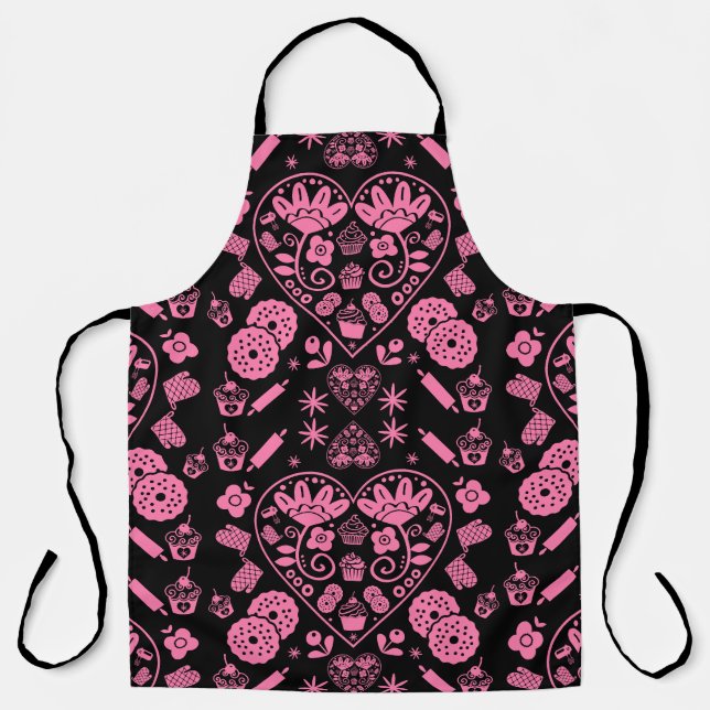 Cupcake Baking Folk Schürze (Vorderseite)