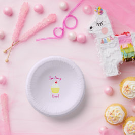 Cupcake Baking Frosting Bowl Birthday Pappteller